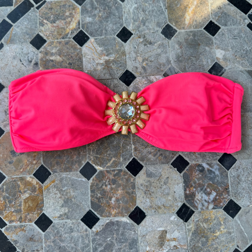 Victoria’s Secret Hot Pink Bandeau Bikini Top, Size M